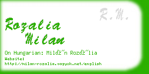 rozalia milan business card